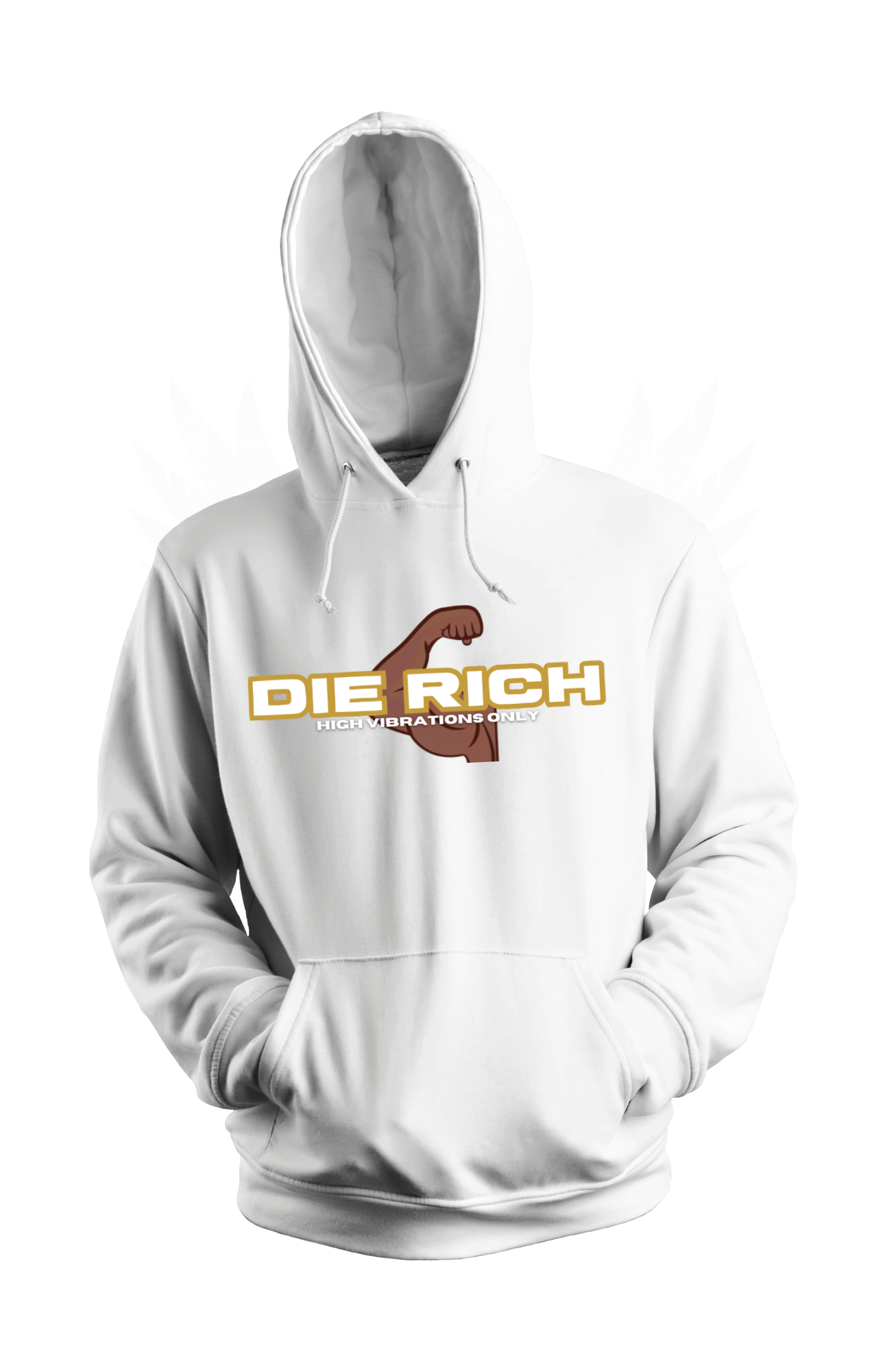 Die Rich High Vibrations Only Hoodie W/ Original Logo