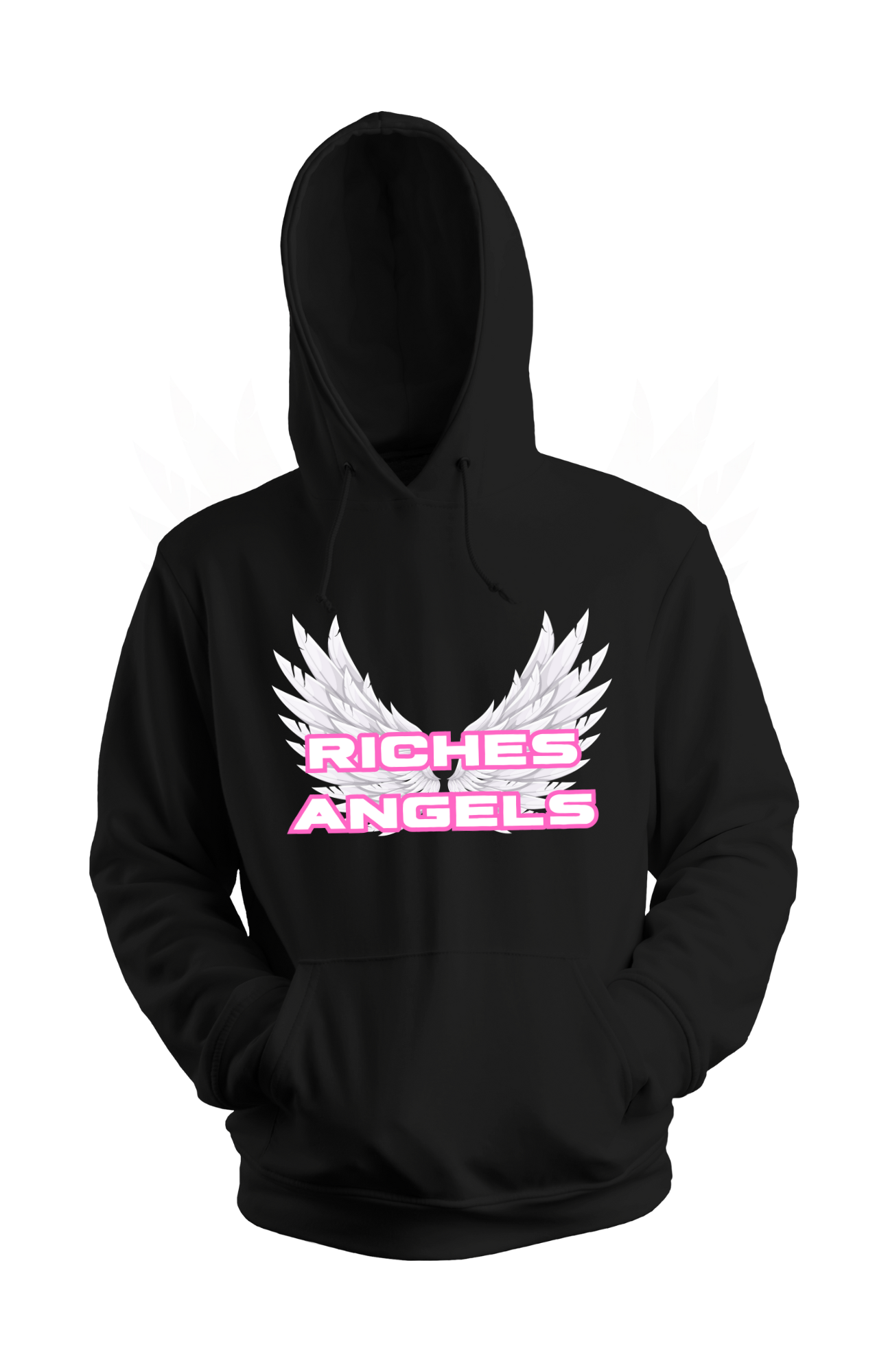 Riches Angels Blk Hoodie